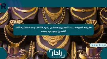 «فرصة ذهبية» بنك التعمير والإسكان يطرح 59 ألف وحدة سكنية 2025 تفاصيل ومواعيد مهمة
